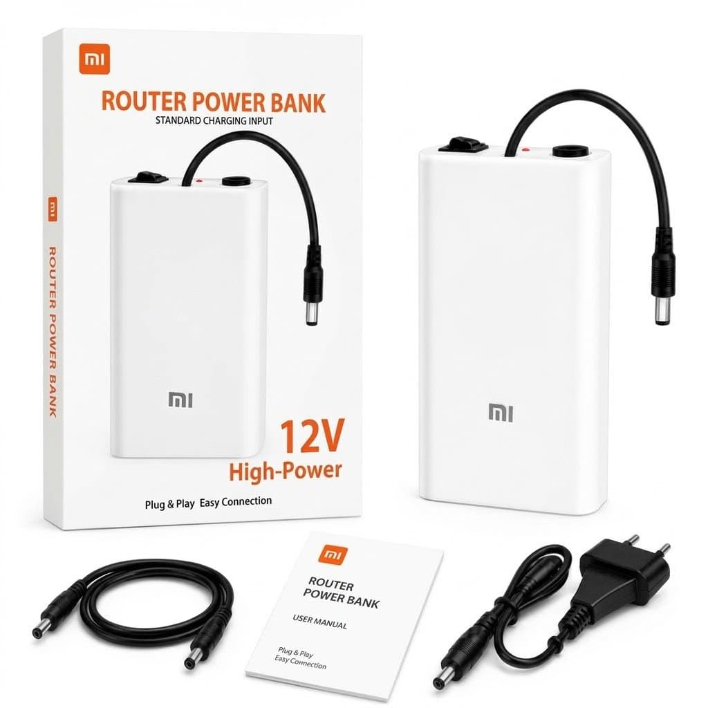 Xiaomi Router Power Bank 12V 9V || WiFi Router UPS